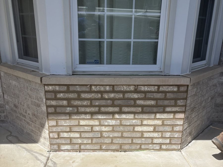Wall rebuilt and restored